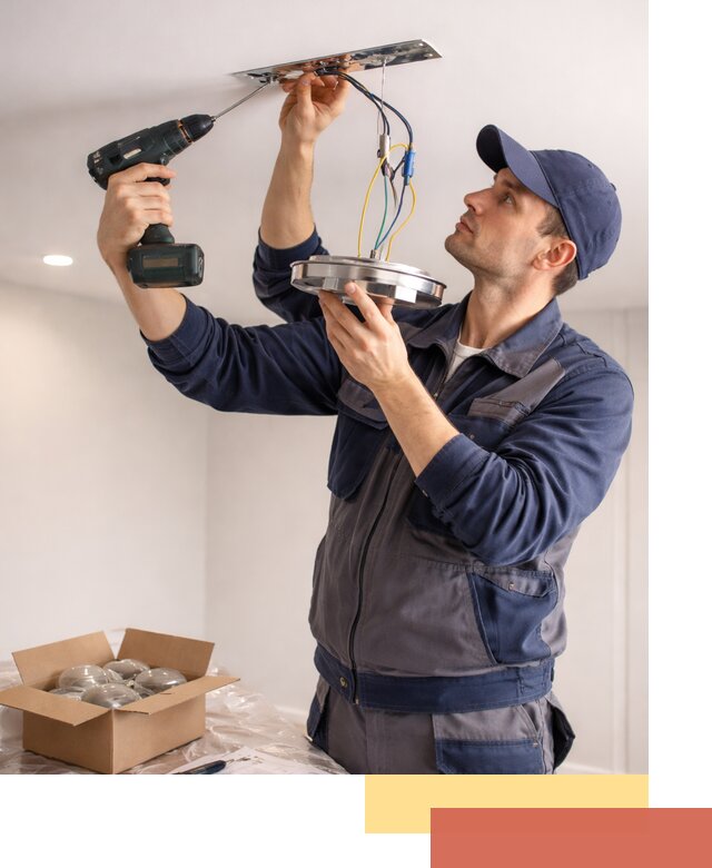 Установка люстры в натяжной потолок в Крымске