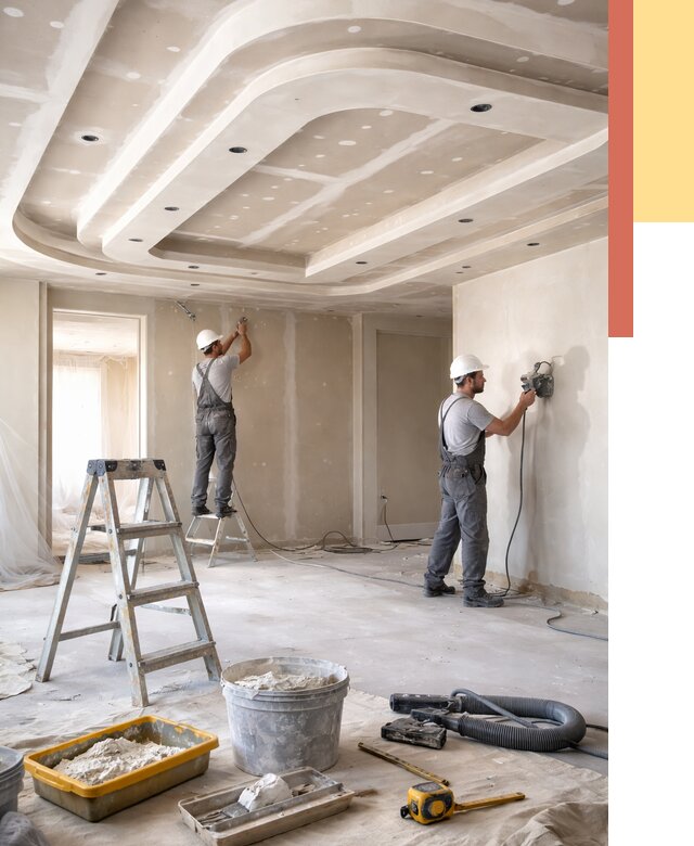 Многоуровневый потолок из гипсокартона в Крымске от 777 руб. под ключ | ОТДЕЛОЧНИК-Крм