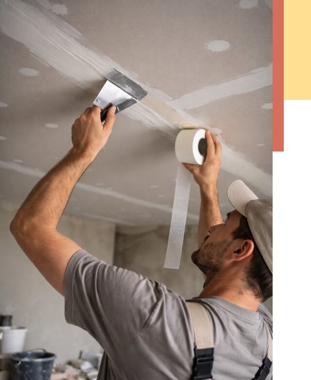 Обработка швов потолка ГКЛ в Крымске от 7772 руб. под ключ | ОТДЕЛОЧНИК-Крм