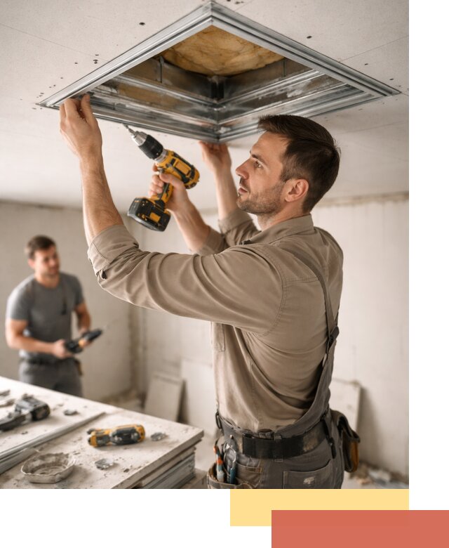 Монтаж люка в потолок из ГКЛ в Крымске