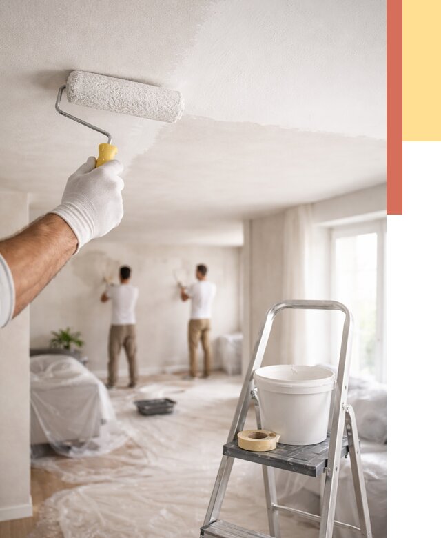 Покраска потолка акриловой краской в Крымске от 2591 руб. | ОТДЕЛОЧНИК-Крм