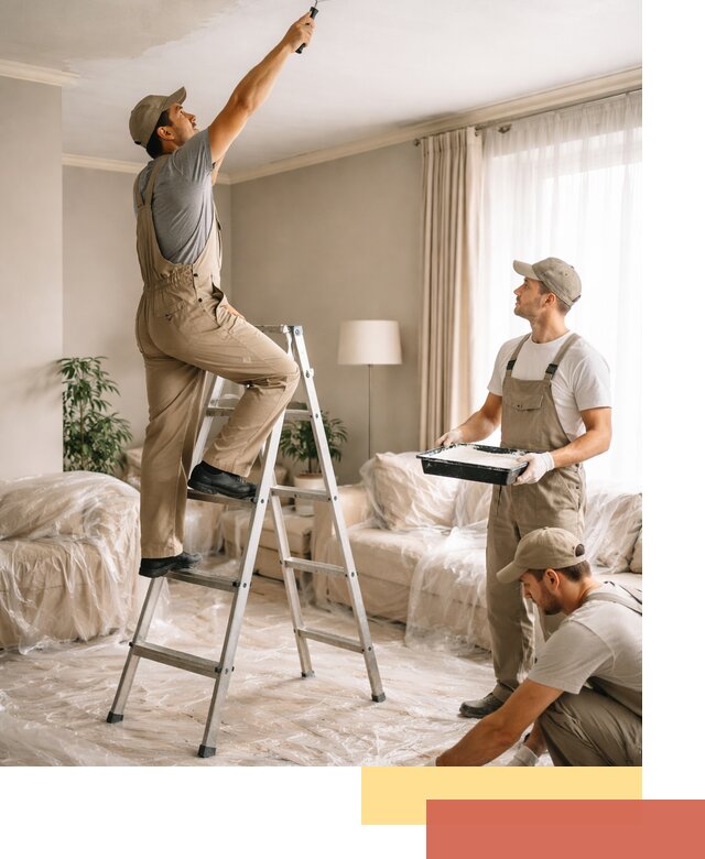 Покраска потолков акриловой краской в Крымске качественно и быстро