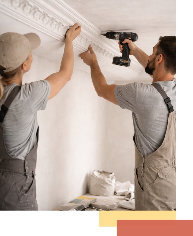 Профессиональный монтаж лепнины на потолок в Крымске