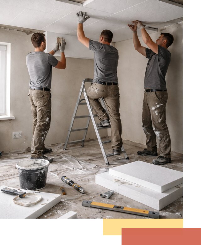 Утепление потолка пенопластом в Крымске быстро и качественно