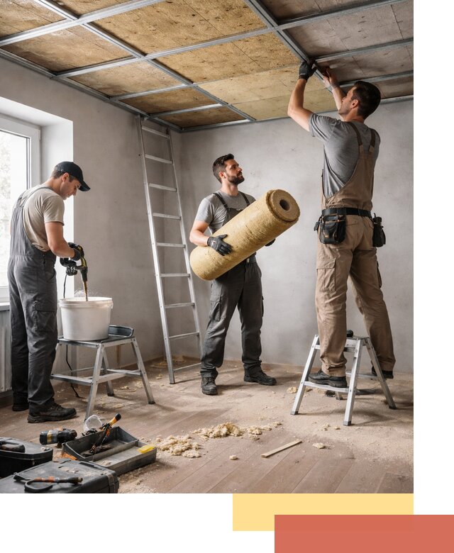 Шумоизоляция потолка в Крымске: профессиональный монтаж и отделка